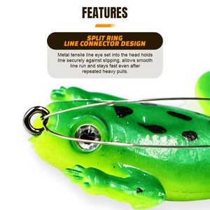 Esca Realistica in Plastica Morbida a Forma di Rana Selco, Esca <span class=keywords><strong>da</strong></span> <span class=keywords><strong>Pesca</strong></span> Anti-Intravento per la <span class=keywords><strong>Pesca</strong></span> al Snakehead - Product Image 6