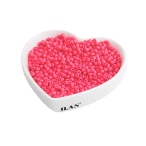 Perline Abalorios 3mm Rosso Anguria 50g per Creazione di Gioielli - Product Image 2