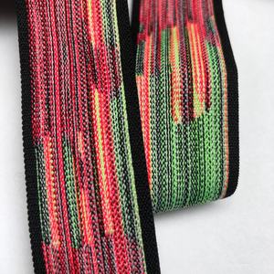 Élastique tissé en polyester haute ténacité durable nouvelle tendance personnalisé avec sangles de sangle à motif multicolore mélangé - Product Image 1