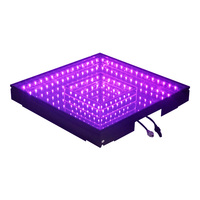Dalles de sol LED 3D miroir RGB modulaires pour scène, activées par le son, intérieur/extérieur, pour mariage, club, événement
