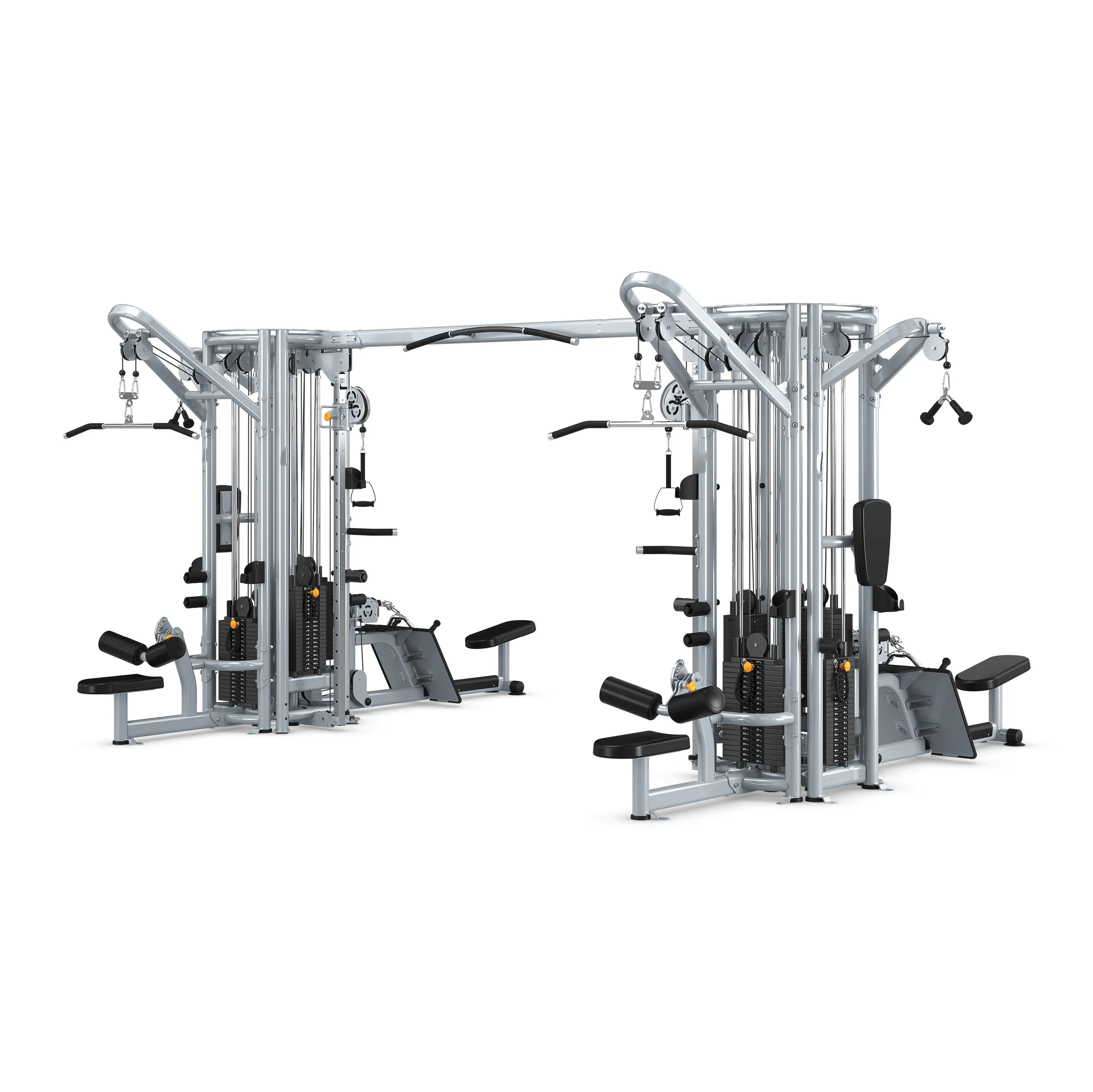 Commerciële Multi-Station Functie Training Smith Machine Fitnessapparatuur Fitness 8 Station Multi Gym Power Rack