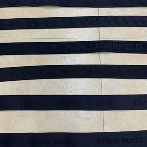 Bande élastique en nylon jacquard haute ténacité 1-5 cm, motif labyrinthe imprimé au dos, confortable, rayée, chevrons, motif 3D pour sous-vêtements - Product Image 5