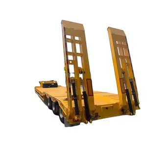 Semirremolque Lowboy hidráulico de cuello de cisne de 50 toneladas/60 toneladas de dos ejes, remolques de camiones comerciales - Product Image 2