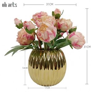 Flores Artificiales Personalizadas, Tallo de Rosa, Flor de Poinsettia Artificial para Decoración Interior y Exterior - Product Image 2