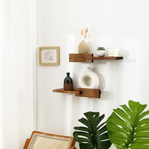 <strong>Wall</strong> Floating Shelves Minimalism <strong>Wall</strong> Mount Hardwood Shelves <strong>Wall</strong> Decor <strong>Shelving</strong> for Bedroom Living Room - Product Image 2