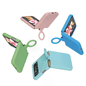 Bonne qualité véritable Silicone liquide Z Flip 4 étui avec porte-anneau de doigt étui de téléphone pliant pour <span class=keywords><strong>Samsung</strong></span> <span class=keywords><strong>Galaxy</strong></span> Z Flip 4 Flip3 5G - Product Image 2