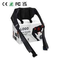 Excellent cadeau : Oreiller de massage électrique chauffant sans fil rechargeable, masseur Shiatsu pour le cou, le dos et les épaules