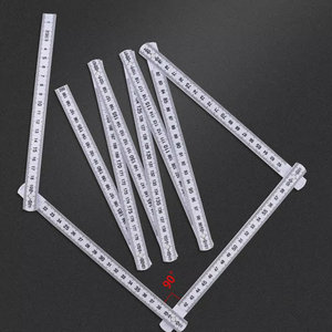 1M de largo, alta precisión, impermeable, plástico, <span class=keywords><strong>multi</strong></span>ángulo, dibujo de medición, 10 pliegues, regla plegable con logotipo - Product Image 3