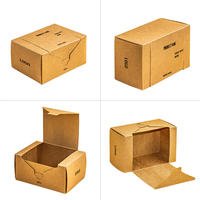 Boîte d'emballage personnalisée haut de gamme en papier kraft pour brownies avec fermeture éclair déchirable, gaufrage, pelliculage mat et doublure en éponge