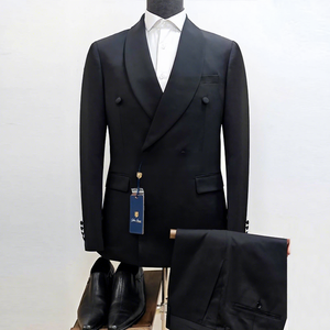 Setelan gaya Vintage pria, setelan jas Double-Breasted, gaya Vintage Amerika, manik-manik, desain baru untuk bisnis & pakaian kasual - Product Image 5