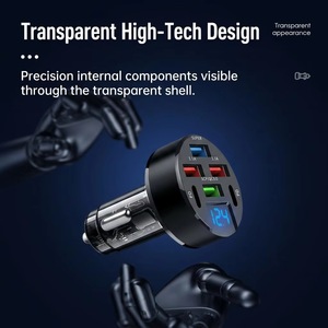 Nouveaux Produits Chargeur de Voiture Premium 100W à 6 Ports avec Affichage de Tension pour <span class=keywords><strong>iPhone</strong></span> 17 16 15 Samsung S26 S25 <span class=keywords><strong>Prise</strong></span> d'Alimentation Sûre et Stable - Product Image 2