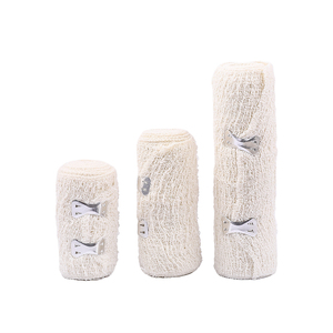 Bande de contention en crêpe de coton élastique de haute qualité avec clips, fournie directement par l'usine - Product Image 1