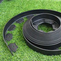 Bordure de pelouse multifonctionnelle traditionnelle en plastique PP écologique de 50 mm pour clôtures et jardinières extérieures