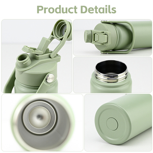 Garrafa Esportiva Personalizada com Logo, Frasco Térmico Isolado de Dupla Parede, Copo de 18oz, 25oz, 24oz em Aço Inoxidável com Alça - Product Image 6