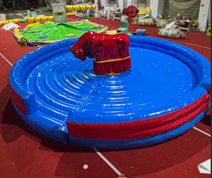 Atracción de Parque de Aventuras al Aire Libre, Juego de Fibra de Vidrio y PVC, Toro Mecánico Giratorio de Estilo Español, Famoso en Internet, 1 - Product Image 1