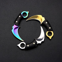 Mini porte-clés Karambit, couteau utilitaire EDC pour ouvrir les boîtes et les colis, couteau de poche non pliable