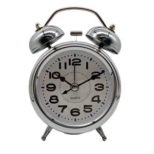 Giá thấp cổ điển 3inch chuông Vòng đồng trẻ em bàn đồng hồ báo thức với kim hiển thị báo lại chức năng thạch anh phong trào - Product Image 4