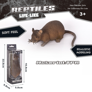 2026 juguetes más nuevos plástico suave TPR animales modelo 3D simulación ratón de goma juguete para niños - Product Image 6