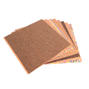 Textile <span class=keywords><strong>en</strong></span> cuir de liège, 50 m, tissu adhésif personnalisé, Grain carré, couleur naturelle, pour chaussures et sacs - Product Image 6