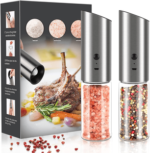 Automatic <b>Pepper</b> Mill Food Grade Material Adjustable Coarseness Appearance Restaurant Use Long Battery Life - Product Image 1