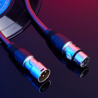 Cable de Micrófono XLR Balanceado Macho-Hembra con Cubierta de PVC, Blindado y sin Ruido, para Estudio, Actuaciones en Vivo y Altavoces