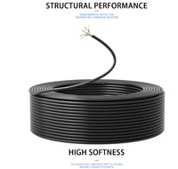 Câble d'alimentation flexible en cuivre isolé PVC 16 AWG multibrins 12V IP20 - Diverses tailles pour utilisation avec haut-parleurs/audio