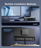 Mini PC de Alto Rendimiento Intel I5 de 12ª/13ª Generación con Múltiples Puertos, LAN Dual, 6 Puertos USB 3.2, 2 Puertos USB 2.0, Tipo-C, Bloqueo Kensington, 4K DP HD, Win10/11