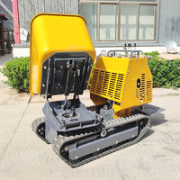 Approuvé CE EPA Mini Dumper de type chenille 260 ° Godet Attachements Mini Crawler Dumper Mini Loader