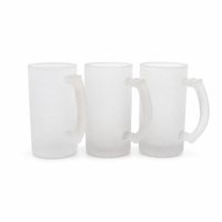 Mug en verre de 16 oz pour sublimation, impression par transfert thermique, cadeau