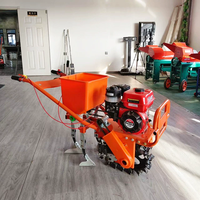 Motoculteur multifonctionnel mini à essence/diesel, désherbeur, semoir à maïs, micro-cultivateur à chaîne à rail unique