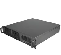 Boîtier de serveur PC industriel 2U personnalisé avec 6 baies ATX réseau attaché Rack de stockage échange à chaud et ventilateur en stock