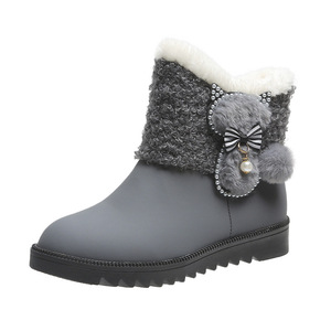 Stivali Invernali Design alla Moda Popolari con Fiocco Eleganti Stivali da <span class=keywords><strong>Neve</strong></span> da Donna - Product Image 6
