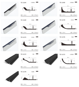 Servicios de Corte, Doblado y Soldadura de Manijas para Gabinetes de Cocina de Aleación de Aluminio Serie 6000 de Guangyuan, Forma Personalizada para Decoración - Product Image 3