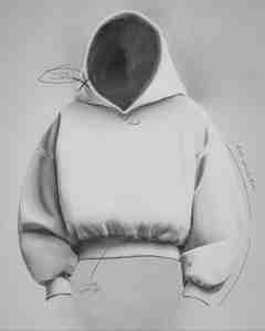 Yingling Baggy Thick Mens Cropped Hoodies sin cuerda Blank Fleece 100% Cotton Crop Heavyweight Essentials Hoodie - Product Image 6