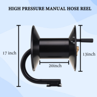 Enrouleur de tuyau haute pression pour nettoyeur haute pression, 150 pieds, robuste, accessoires pour nettoyeur haute pression, tuyau manuel pivotant