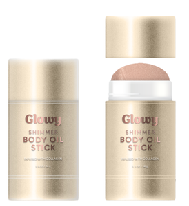 Barra de Aceite Corporal Iluminadora Secret Body, Vitamina E, Iluminador Radiante, Maquillaje con Brillo, Proporciona 48 Horas de Hidratación, Vegano - Product Image 1