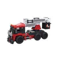 COGO 3728 Jouets éducatifs Série de costumes d'ingénierie Briques Modèle de véhicule Blocs de construction Blocs de construction Jouets de construction