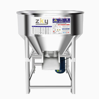Mélangeur d'agitateur d'acier inoxydable de catégorie alimentaire d'alimentation automatique de petite entreprise pour l'engrais de poudre de granule d'alimentation de graine 220v nouveau