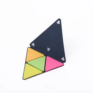 Wholesale Kraft Paper 4 Colors Sticky Notes Triangle Shaped Sticky Memo Note