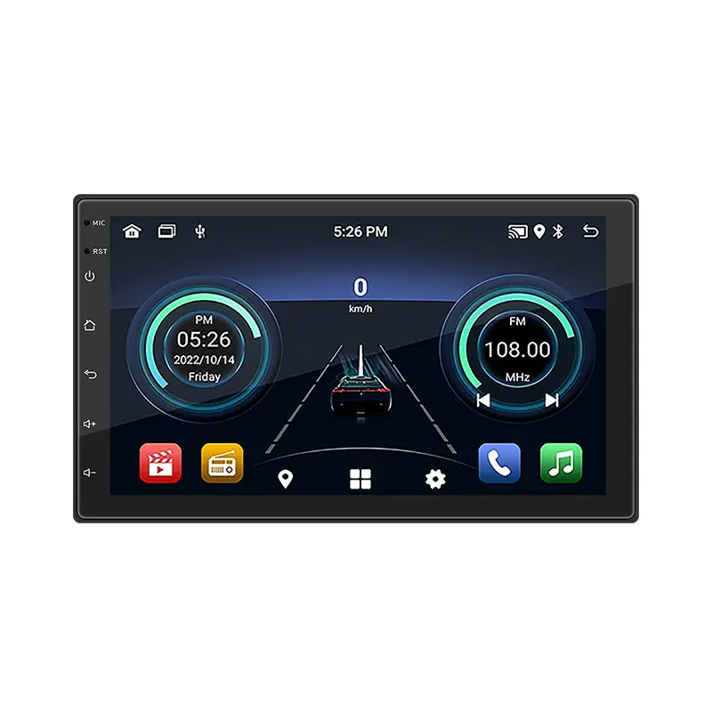 Reproductor de DVD para coche universal Android ihuella lector DVD de voiture auto carro radio móvil de coche sony 2DIN mit Navi pantalla 7 pulgadas