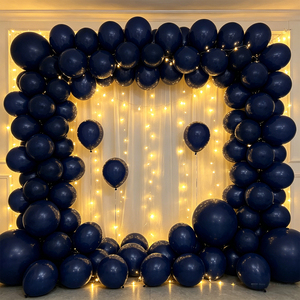 Palloncini in lattice Party Love da 30 cm blu scuro R12 per feste e decorazioni di compleanno - Product Image 4