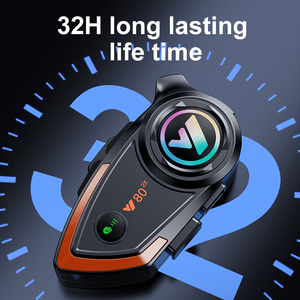 Top xếp hạng Y80-2X xe máy headphone <span class=keywords><strong>intercom</strong></span> tai nghe 2 người 500m Interphone tai nghe thông tin liên lạc Microphone - Product Image 6