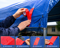 Ruban de réparation en bâche acrylique, imperméable, résistant aux UV, robuste, simple face, pour bâches de camions, tricycles, épaisseur personnalisée OEM