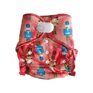 Ventas calientes pañales reutilizables de bolsillo para bebé bambú algodón spandex pañales de tela ajustados AWJ interior