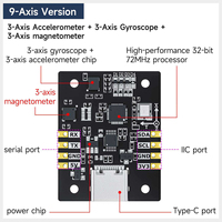 Module IMU AHRS Yahboom 6/9/10 axes, capteur d'attitude haute précision pour le développement de robots ROS et voitures intelligentes