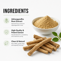 Gouttes liquides d'Ashwagandha OEM, Extrait d'Ashwagandha, Complément alimentaire à base de plantes, Marque privée, Nutrition quotidienne pour adultes, Services OEM