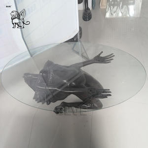 Scultura Moderna BLVE a Grandezza Naturale, Base per Tavolino da <span class=keywords><strong>Caffè</strong></span> in Bronzo con Statua di Donna Nuda - Product Image 4