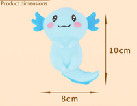 Balles anti-stress pour adultes et enfants, jouets sensoriels Axolotl moelleux, balles de sucre de malt Axolotl pour soulager le stress, cadeau d'anniversaire ou de fête
