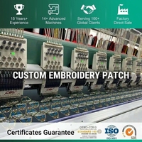 Écussons brodés personnalisés à repasser ou à coudre pour veste, chapeau, uniforme, vêtements - Fabricant direct d'usine