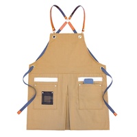Bavoir en coton jetable résistant de WeavWin Kit de travail de cuisine de logo brodé Tablier de barbier de restaurant pour le travail Cuisine Brodé